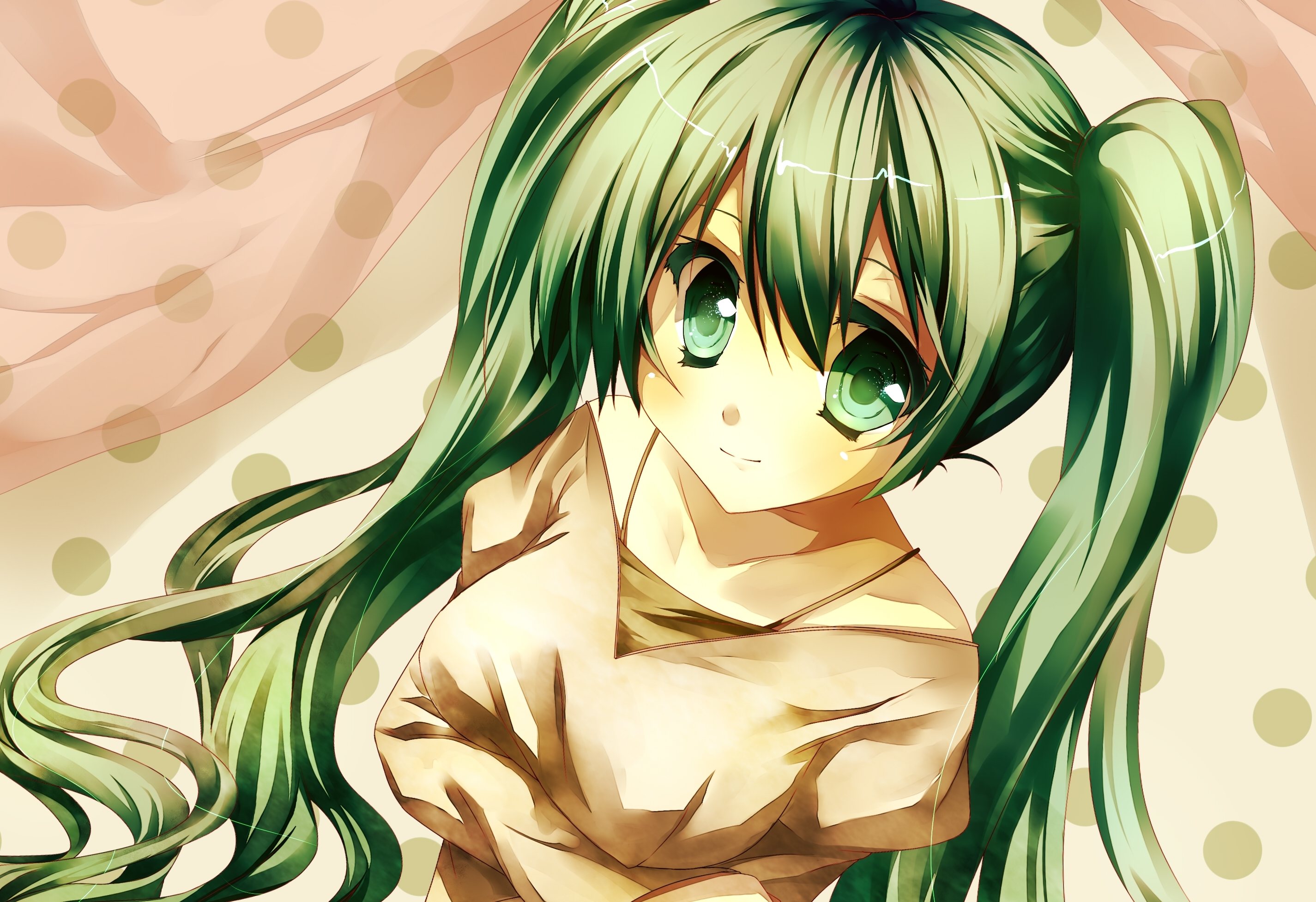 Green hair anime characters long hair wallpaper  1440x900  826792   WallpaperUP