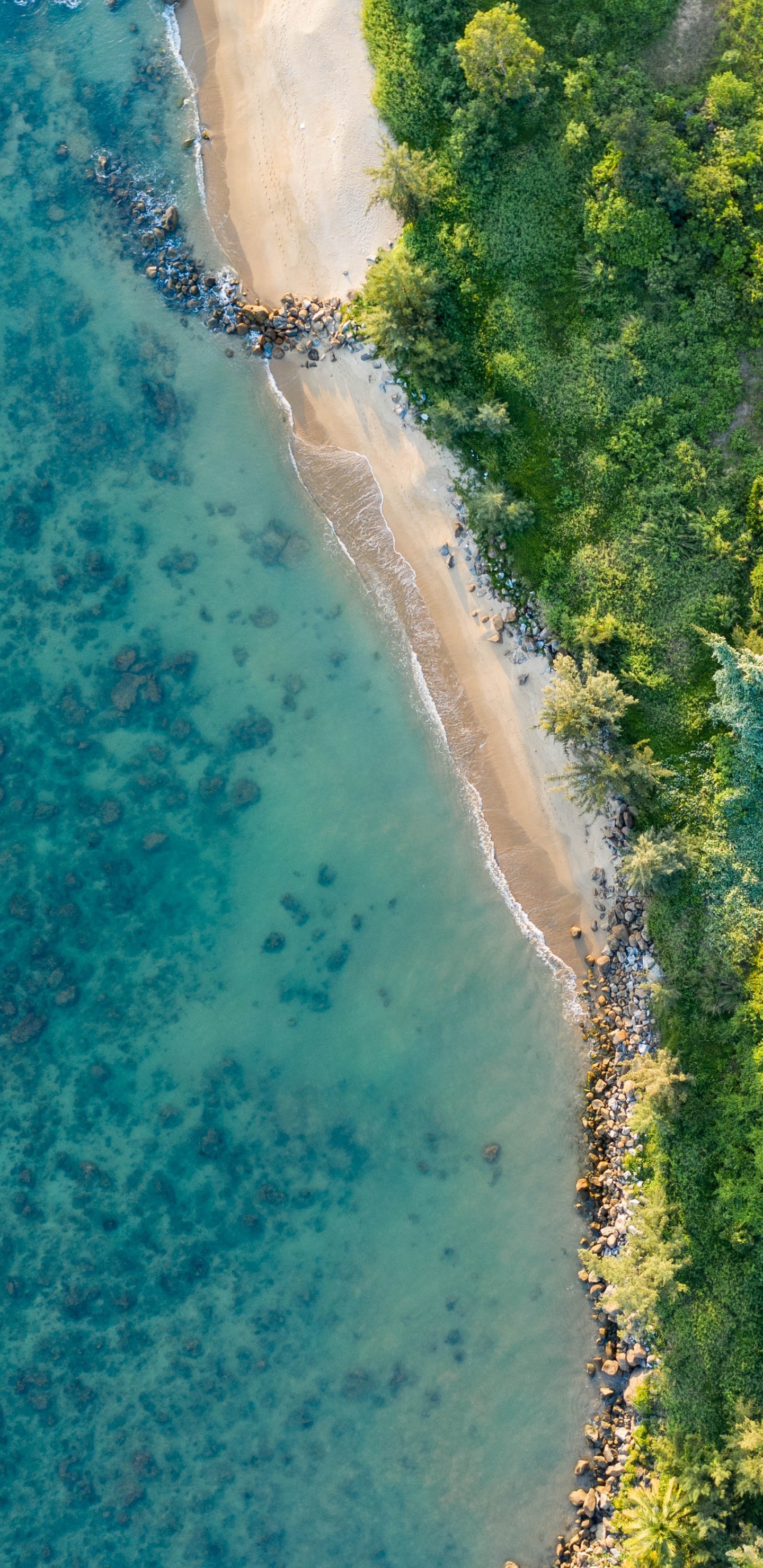 Informática de 64 Bits, Windows 10, Agua, Azure, Paisaje Natural. Wallpaper in 1440x2960 Resolution