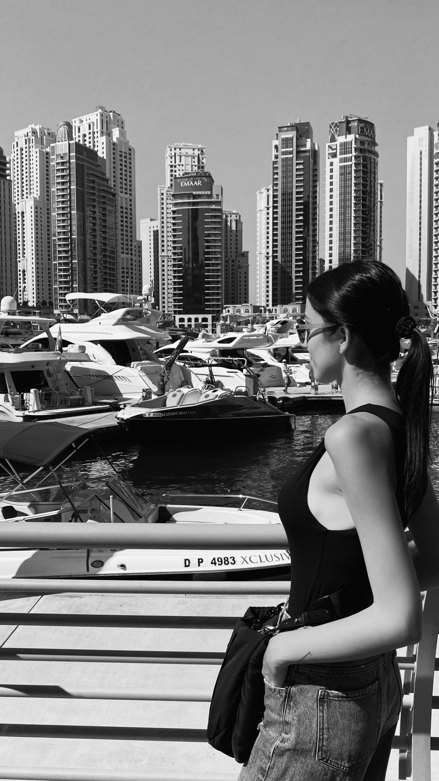 Black and White, Tower Block, Metropolis, Cityscape, City. Wallpaper in 1440x2560 Resolution