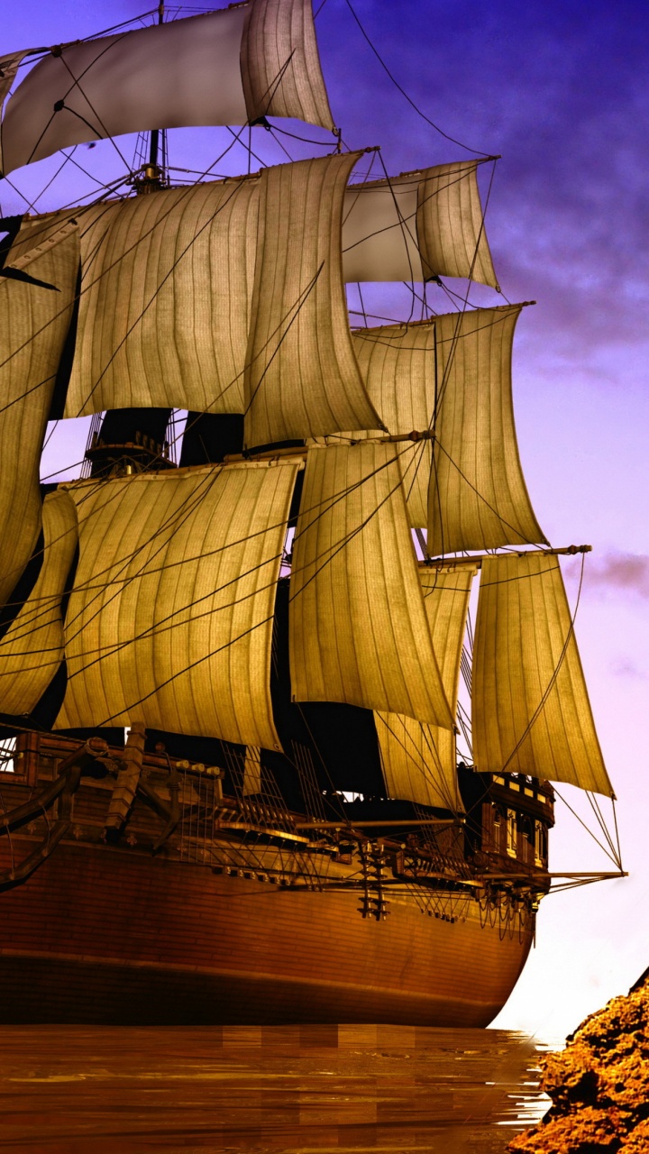 Sailing Ship, Jigsaw Puzzle, Planet Paper, Price, Ship. Wallpaper in 720x1280 Resolution