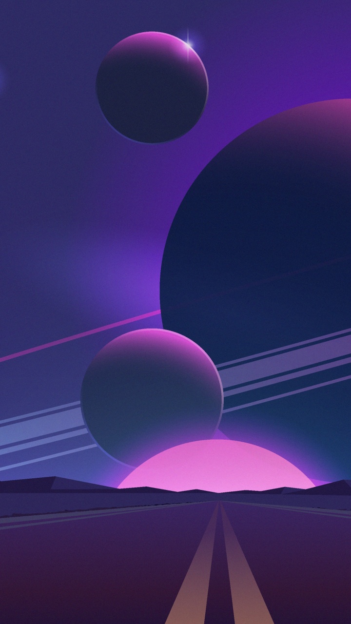 Ambiente, Manzana, Luz, Morado, Violeta. Wallpaper in 720x1280 Resolution