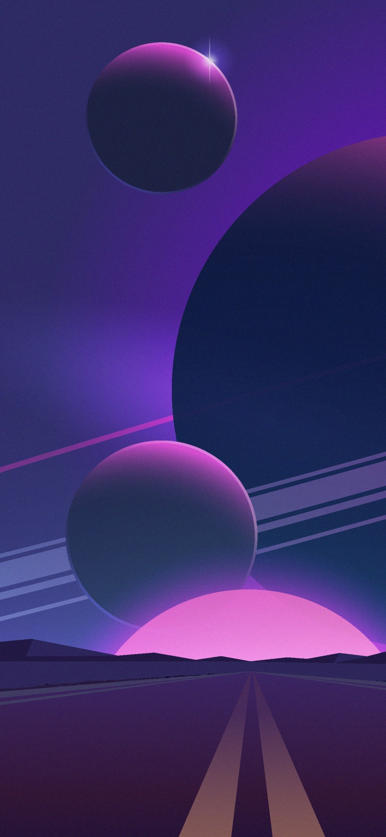 Atmosphere, Apples, Light, Purple, Lighting. Wallpaper in 1242x2688 Resolution