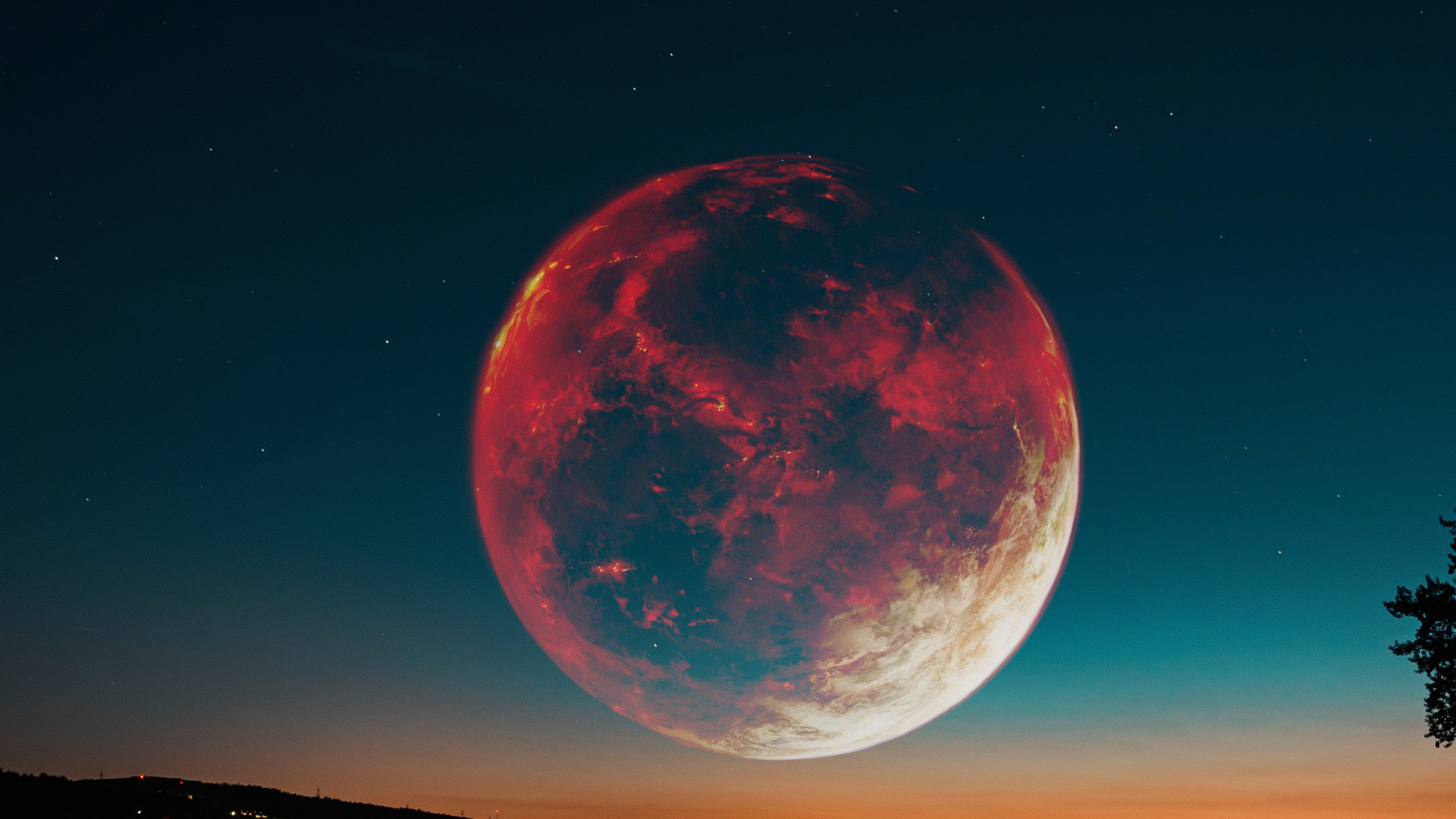 这个星球, 月亮, 气氛, 太阳能系统, 光 壁纸 1920x1080 允许