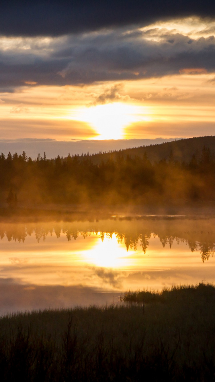 日落, 黎明, 晚上, 早上, 日出 壁纸 750x1334 允许