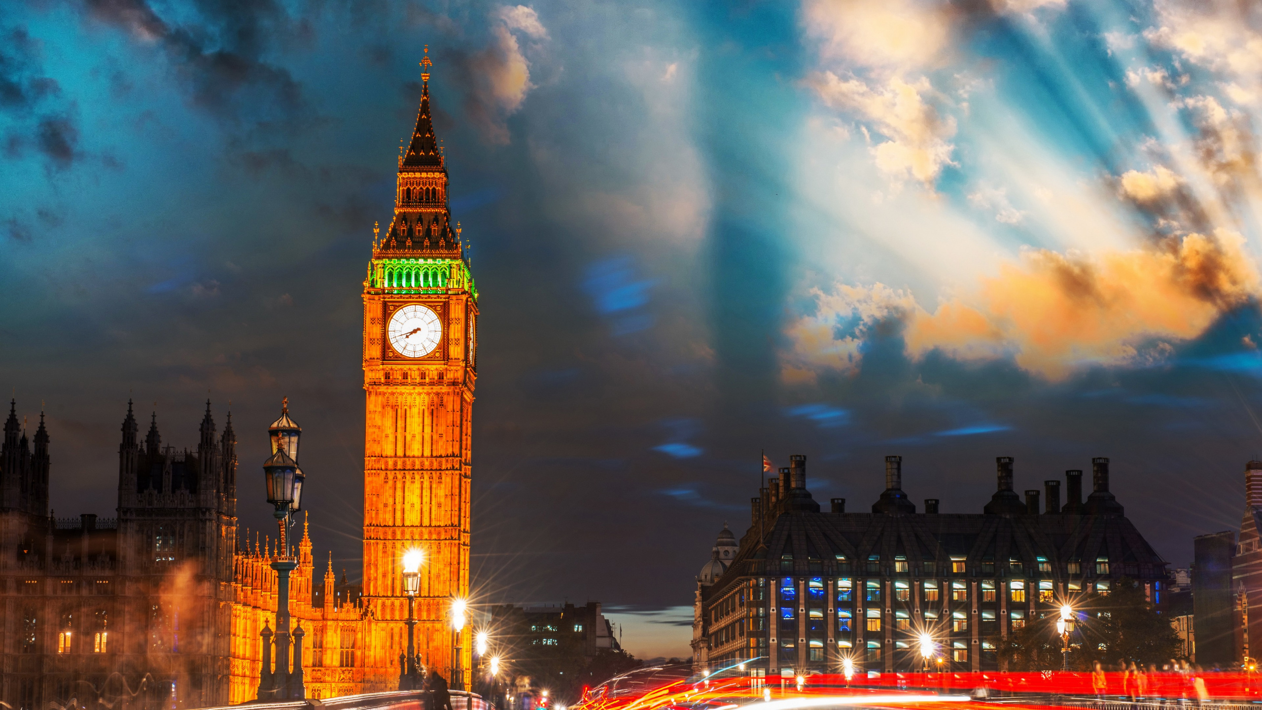 Big Ben, Palace of Westminster, Cloud, Building, Tower. Wallpaper in 2560x1440 Resolution