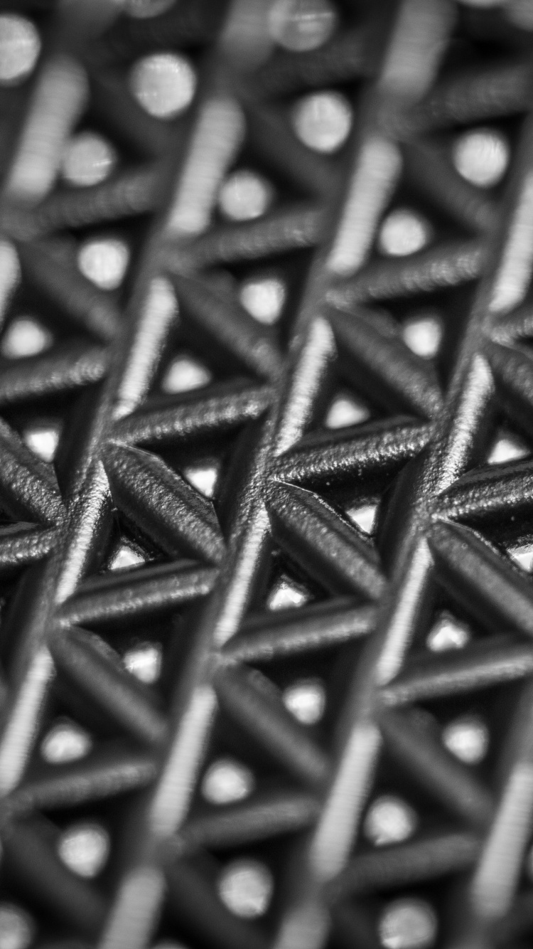 Black and Silver Square Pattern. Wallpaper in 750x1334 Resolution