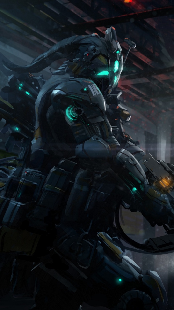 Sci fi Warrior, Science Fiction, Cyborg, pc Game, Shooter Game. Wallpaper in 720x1280 Resolution