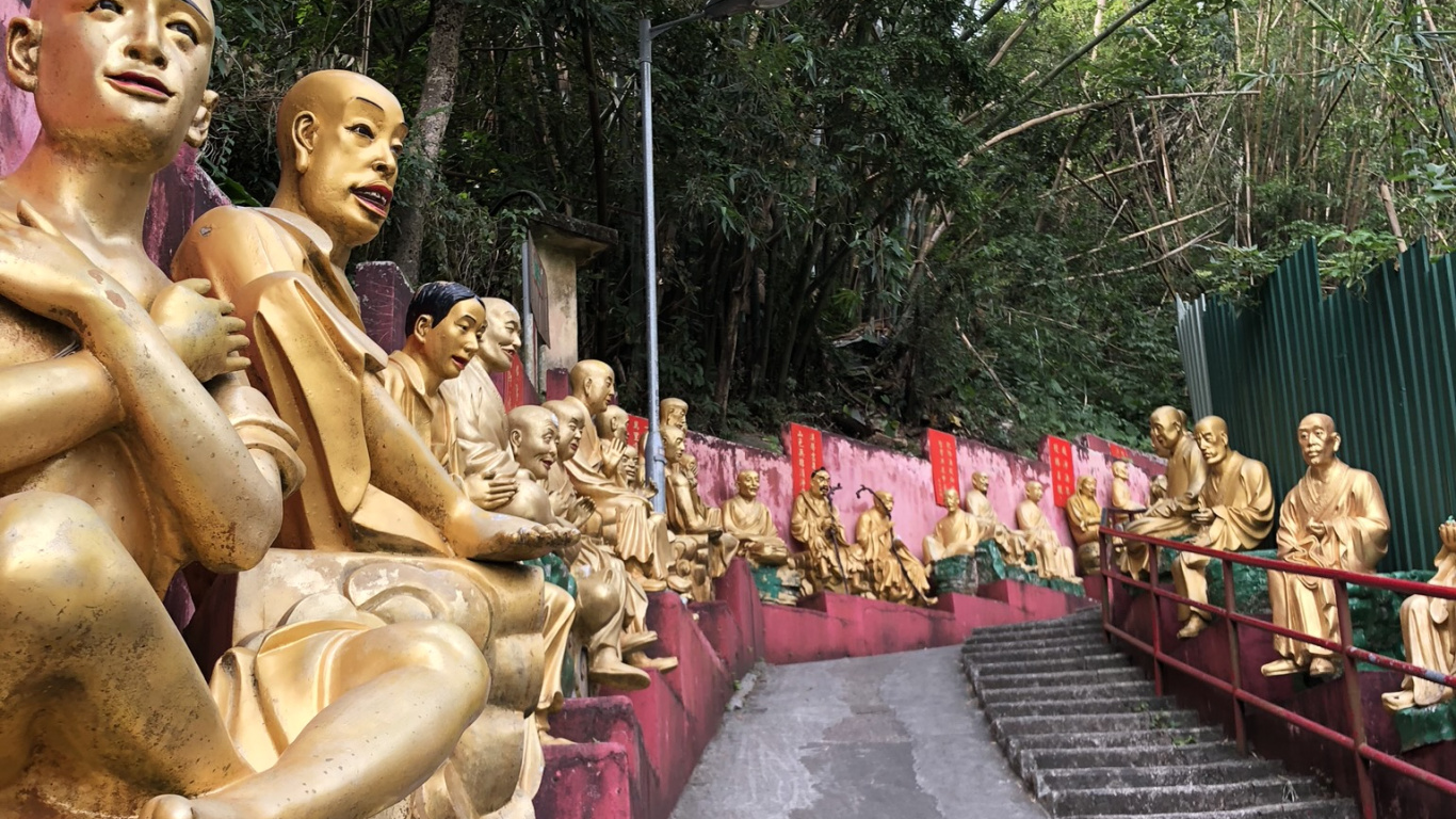 Statue, Tourisme, Sculpture, Temple, la Mythologie. Wallpaper in 1366x768 Resolution