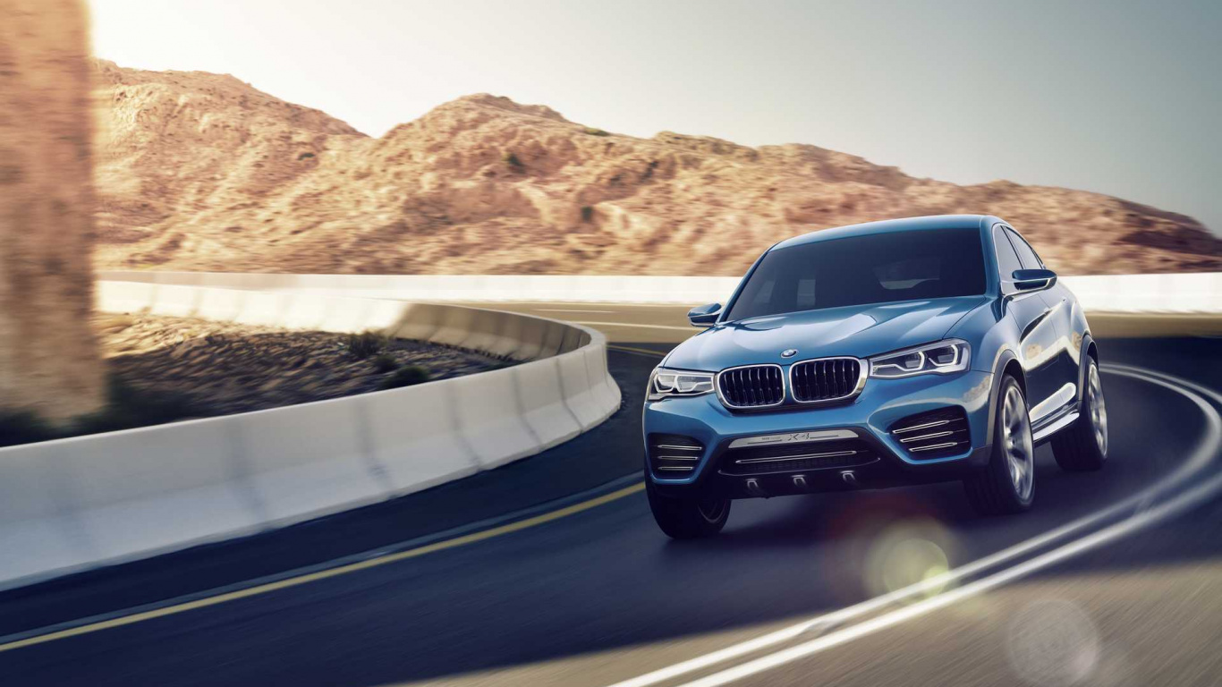 Suv Ford Bleu Sur Route Pendant la Journée. Wallpaper in 1366x768 Resolution