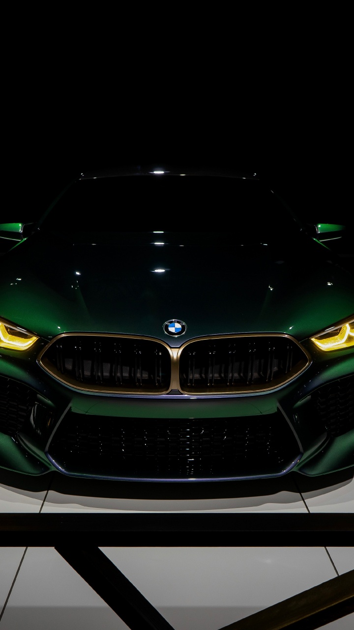 新宝马AG, 汽车展, 绿色的, 光, 个人的豪华轿车 壁纸 720x1280 允许