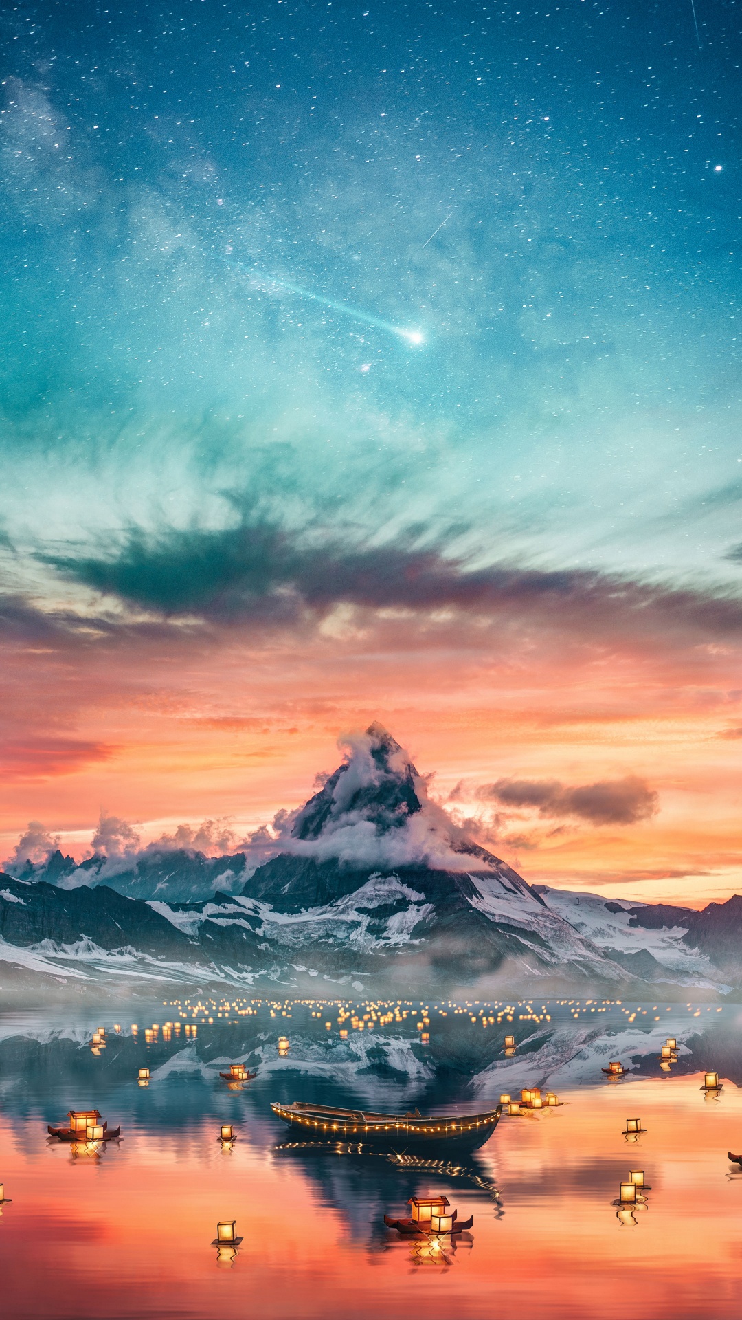 Landscape, Nature, Cloud, Atmosphere, Ecoregion. Wallpaper in 1080x1920 Resolution