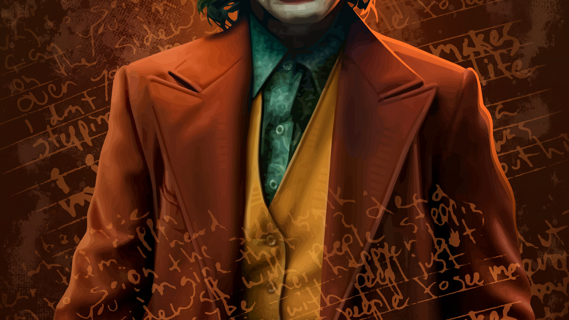 Joker, Joaquin Phoenix, Harley Quinn, Batman, Kostüm. Wallpaper in 1920x1080 Resolution