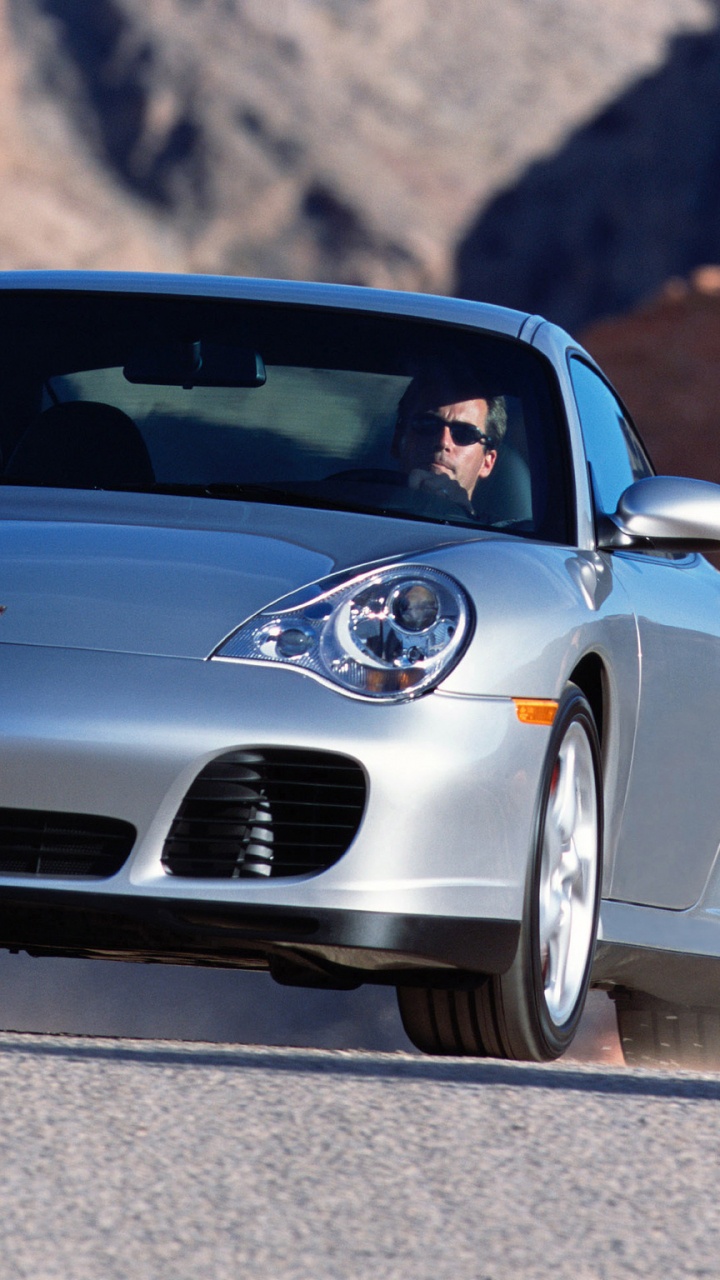 Grey Porsche 911 on Grey Concrete Road During Daytime. Wallpaper in 720x1280 Resolution