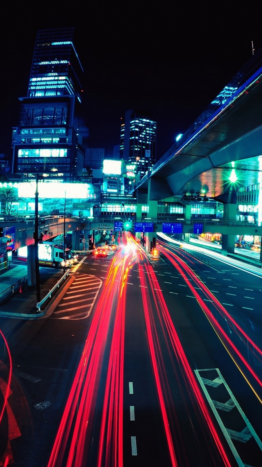 Time Lapse Photography of Cars on Road During Night Time. Wallpaper in 1080x1920 Resolution