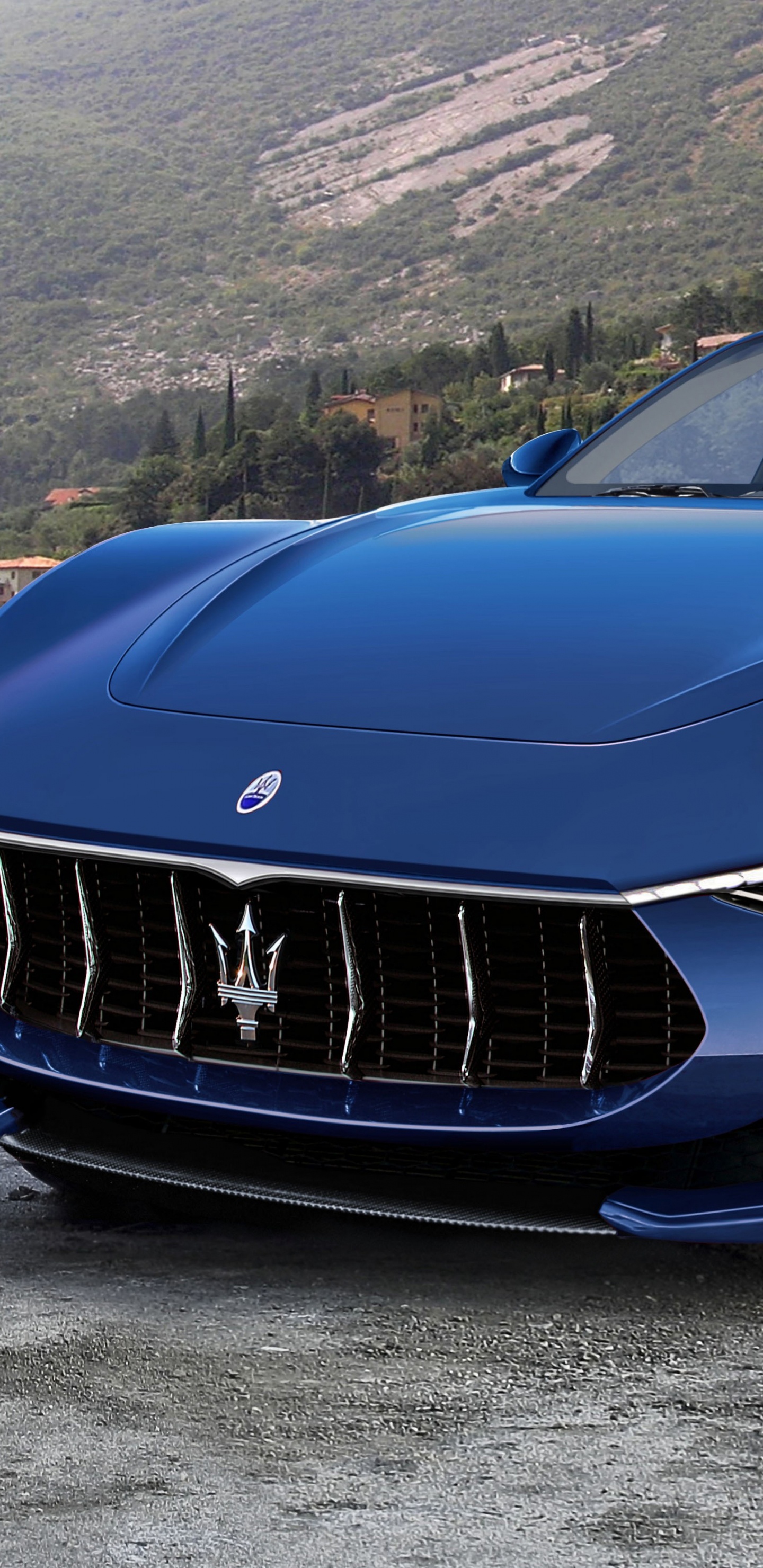 Blaues Bmw m 3 Coupe Tagsüber Unterwegs. Wallpaper in 1440x2960 Resolution