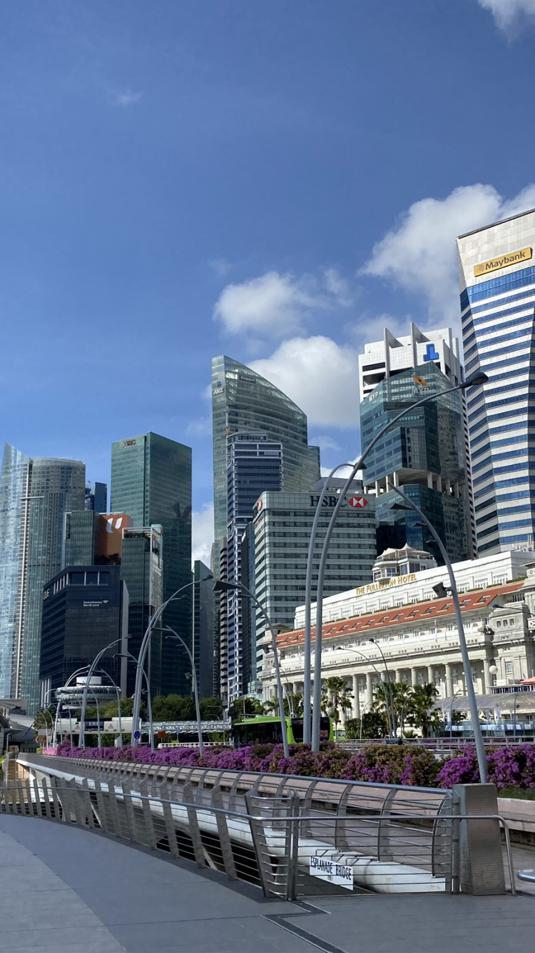 Singapour, Tour de Bloc, la Journée, Zone Urbaine, Gratte-ciel. Wallpaper in 750x1334 Resolution