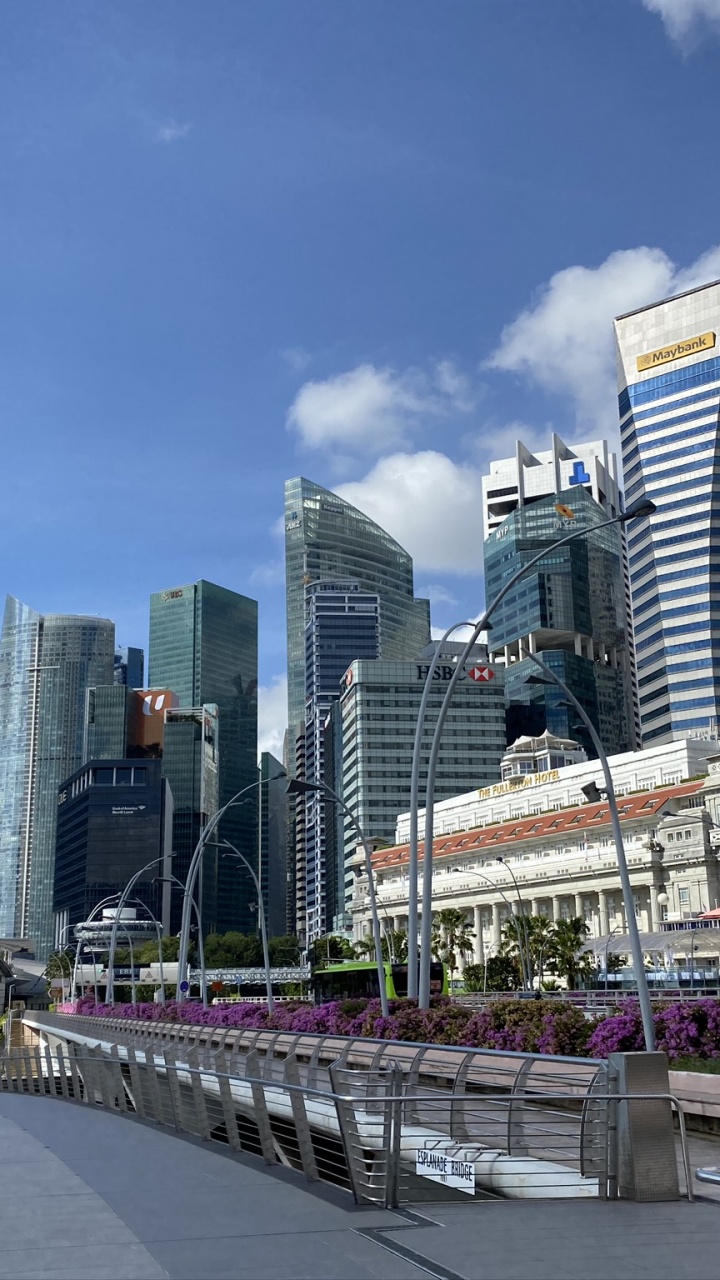 Singapur, Tower Block, Tageszeit, Stadtgebiet, Cloud. Wallpaper in 720x1280 Resolution