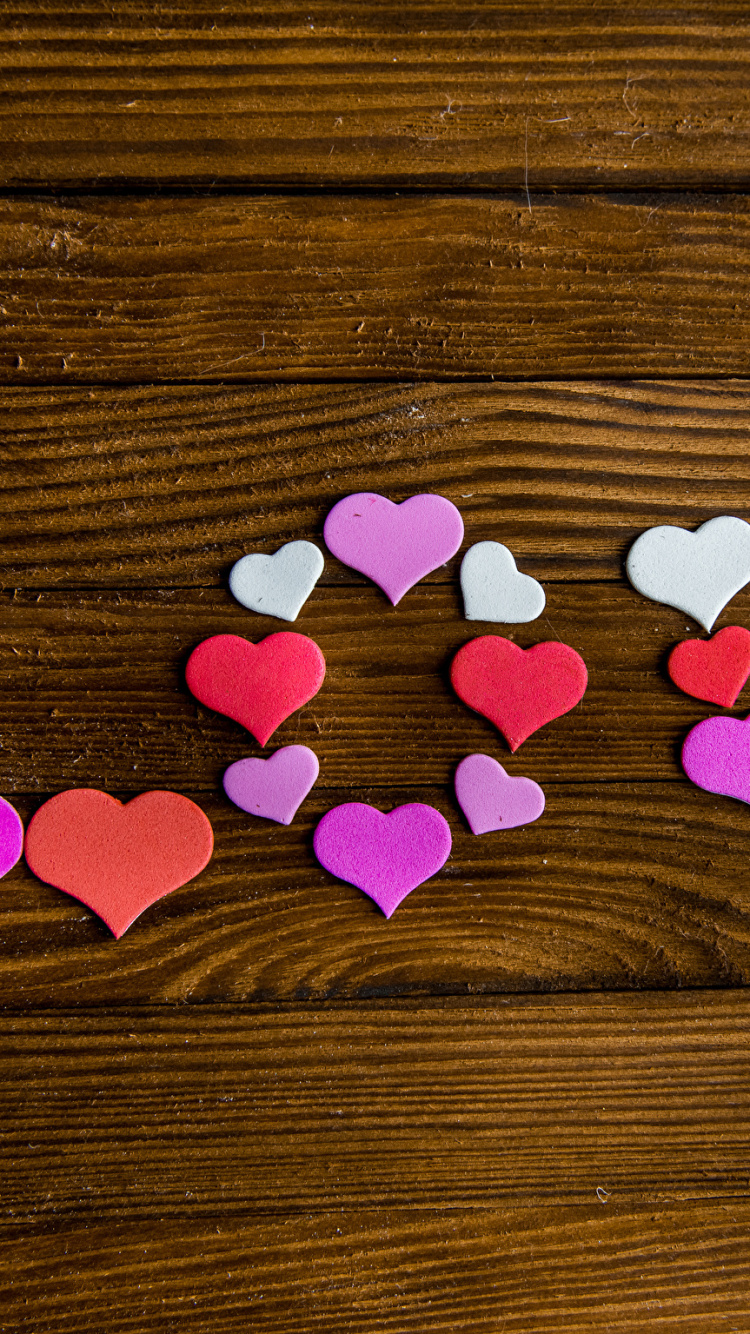 Valentines Day, Heart, Pink, Love, Petal. Wallpaper in 750x1334 Resolution