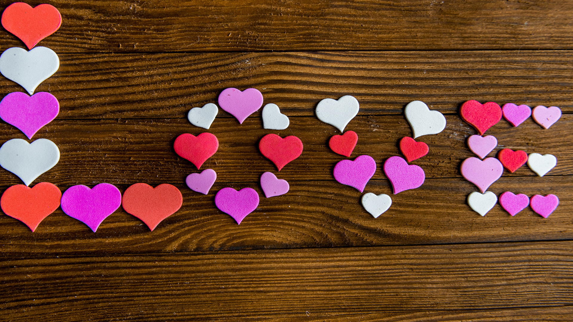 le Jour de Valentines, Cœur, Pink, Amour, Pétale. Wallpaper in 1920x1080 Resolution