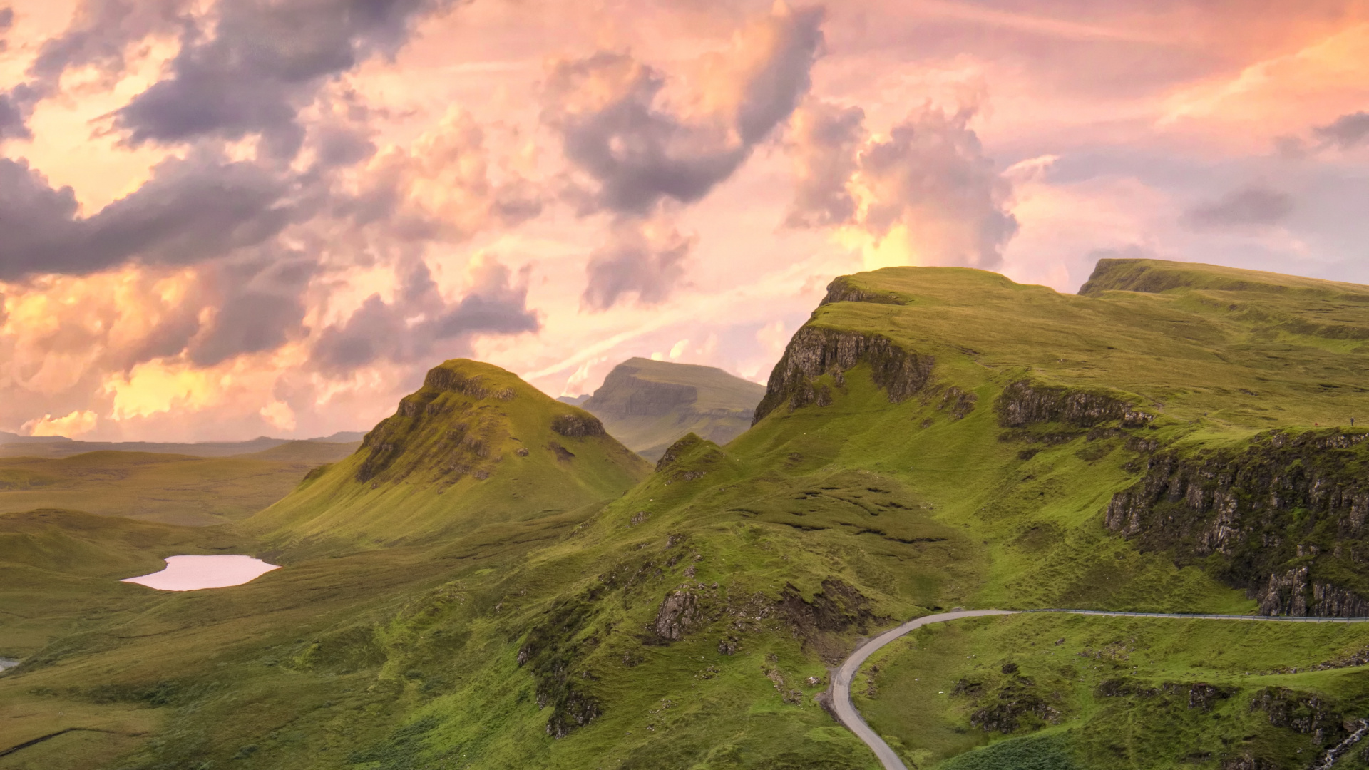 Highland, Naturaleza, Las Formaciones Montañosas, Paisaje Natural, Verde. Wallpaper in 1920x1080 Resolution