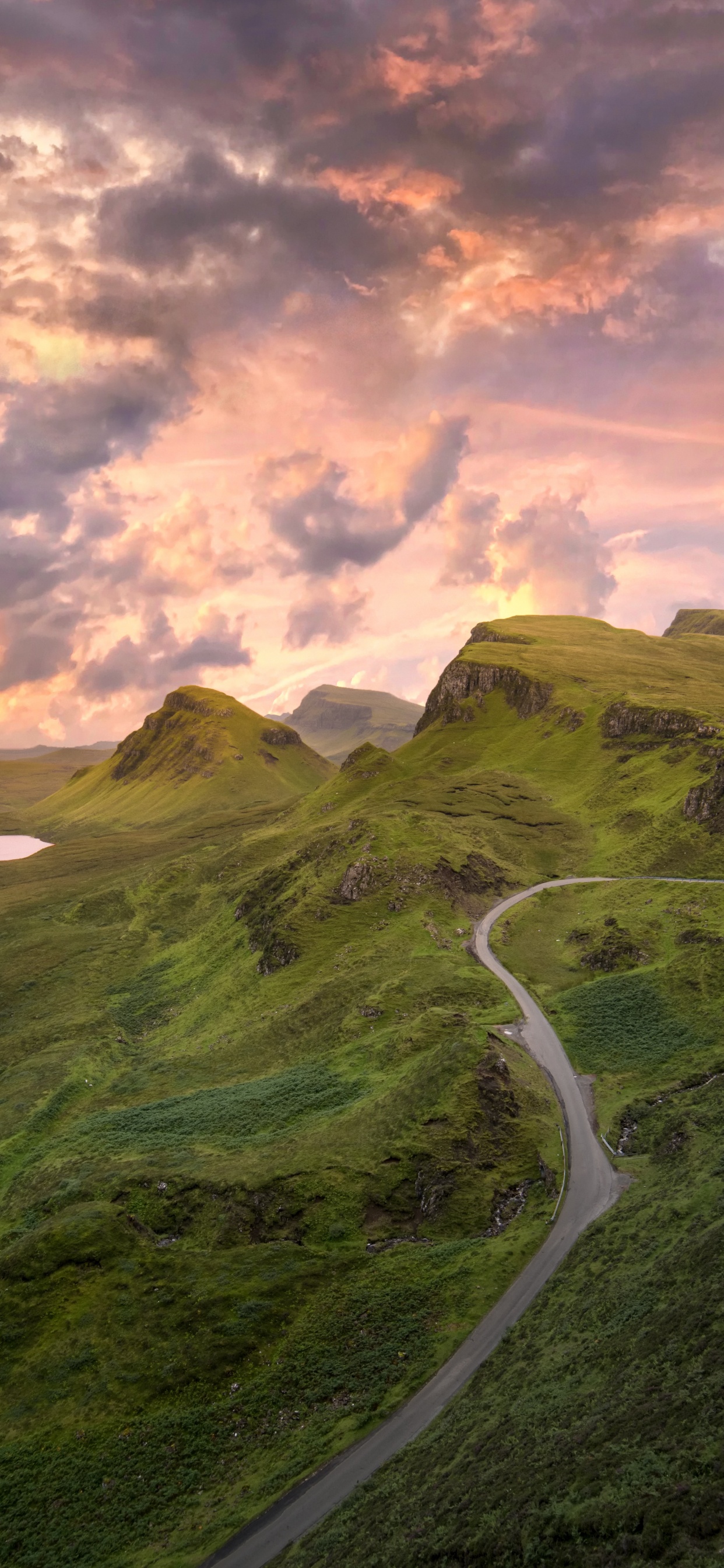 Highland, Nature, Mountainous Landforms, Natural Landscape, Green. Wallpaper in 1242x2688 Resolution