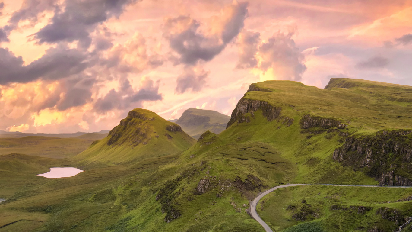 Hochland, Natur, Bergigen Landschaftsformen, Naturlandschaft, Gr. Wallpaper in 1366x768 Resolution