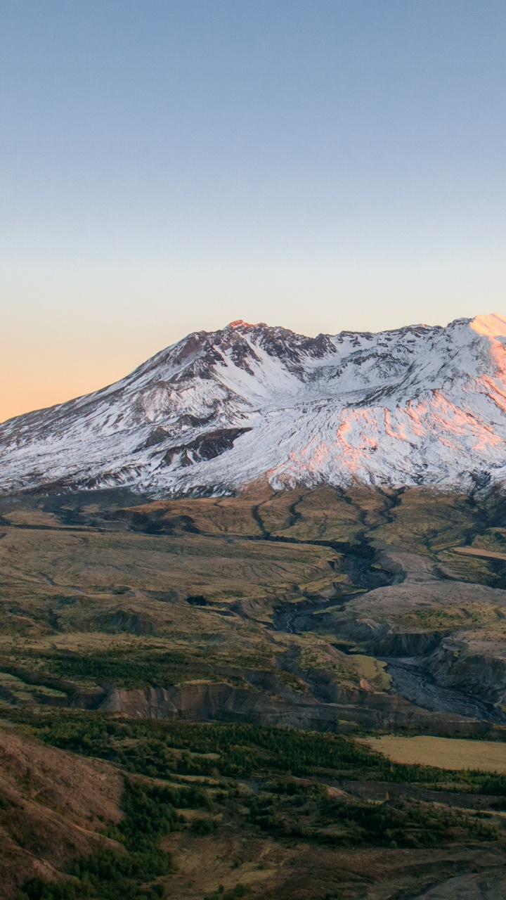 Brown and White Mountain Under Blue Sky During Daytime. Wallpaper in 720x1280 Resolution