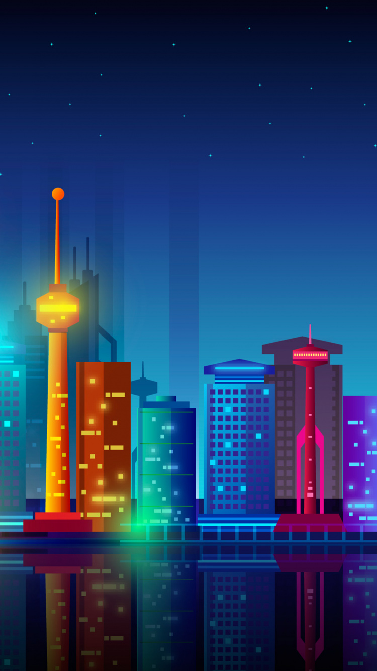 Paisaje Urbano, Azul Majorelle, Termoquímica, Edificio, Luz. Wallpaper in 750x1334 Resolution