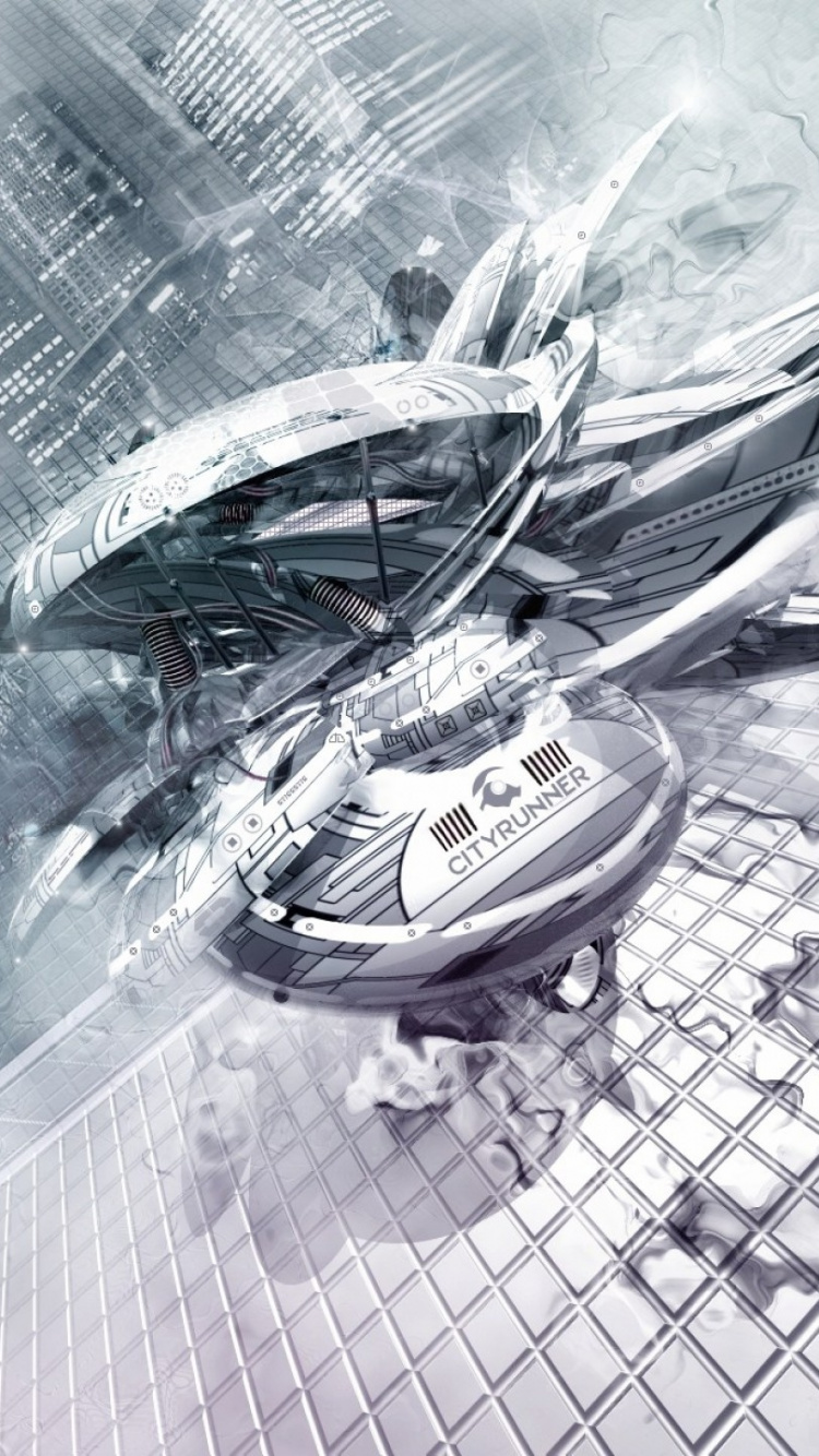 Peinture Abstraite Bleue et Blanche. Wallpaper in 750x1334 Resolution