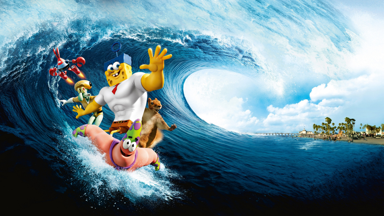 Man in Blue Shorts Riding Yellow Surfboard on Water During Daytime. Wallpaper in 1280x720 Resolution