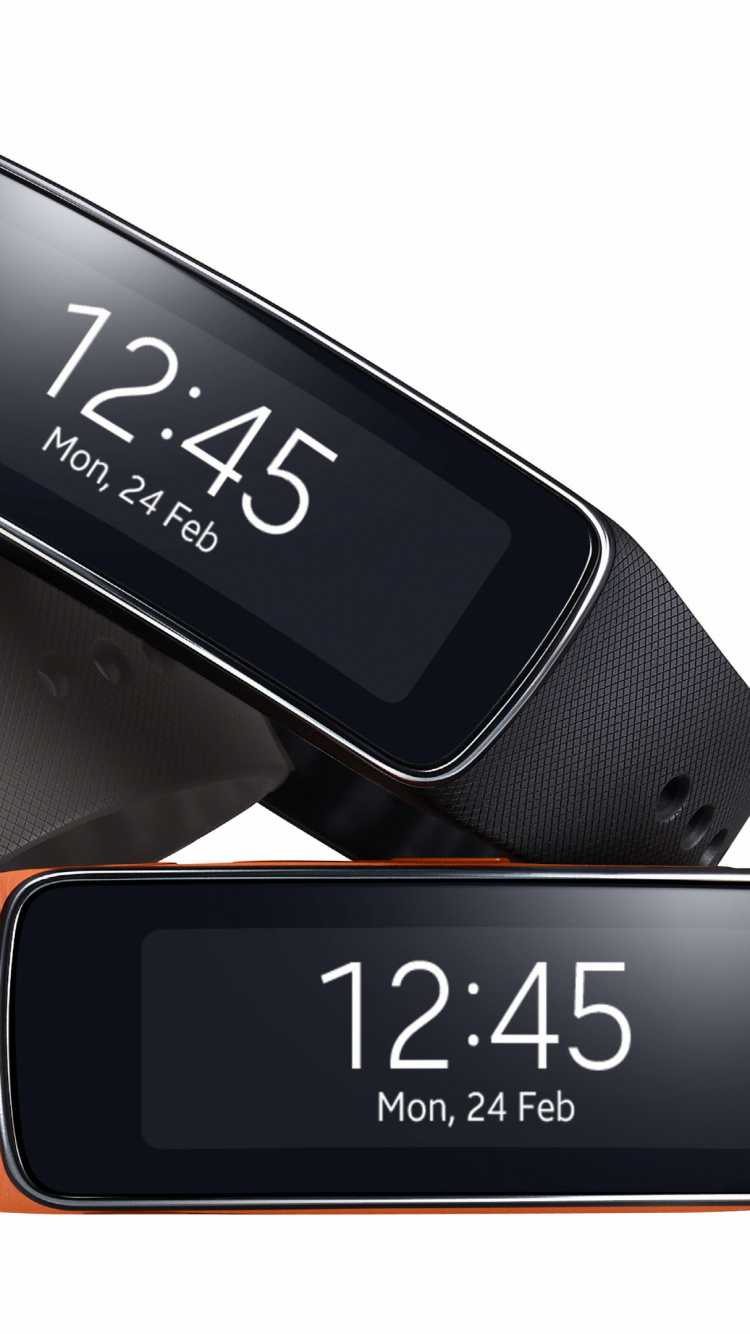 Schwarze Und Orange Nike Band. Wallpaper in 750x1334 Resolution
