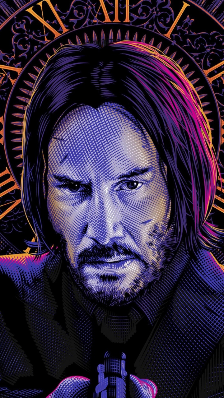 Keanu Reeves, John Wick, Blu-ray Disc, Arte, Lionsgate. Wallpaper in 720x1280 Resolution