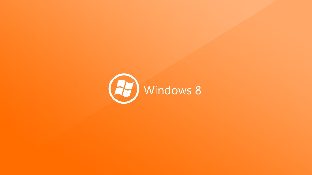 Windows8, Microsoft Windows, 橙色, 文本, 品牌 壁纸 1280x720 允许