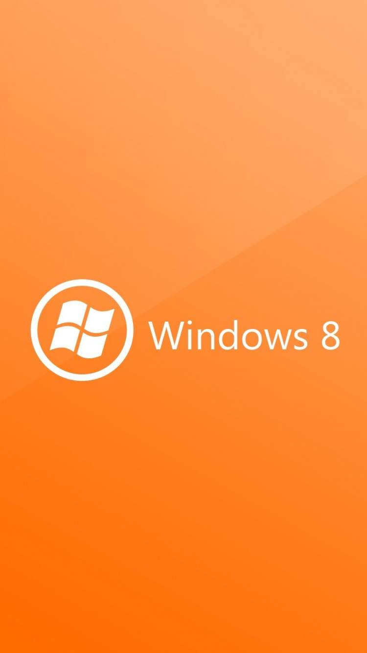 Windows8, Microsoft Windows, 橙色, 文本, 品牌 壁纸 750x1334 允许