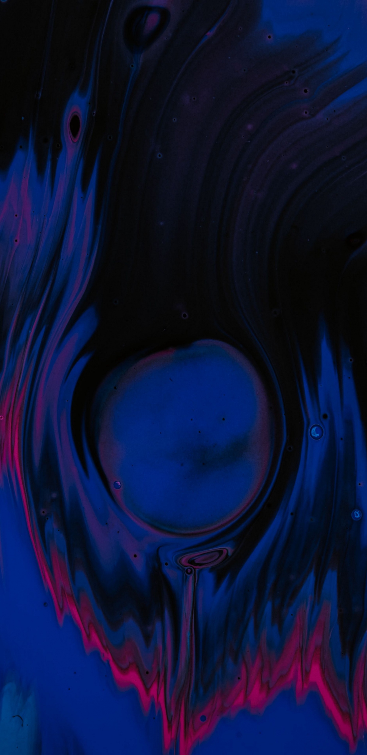 Azure, Pintura de Arte, Líquido, Agua, Arte. Wallpaper in 1440x2960 Resolution