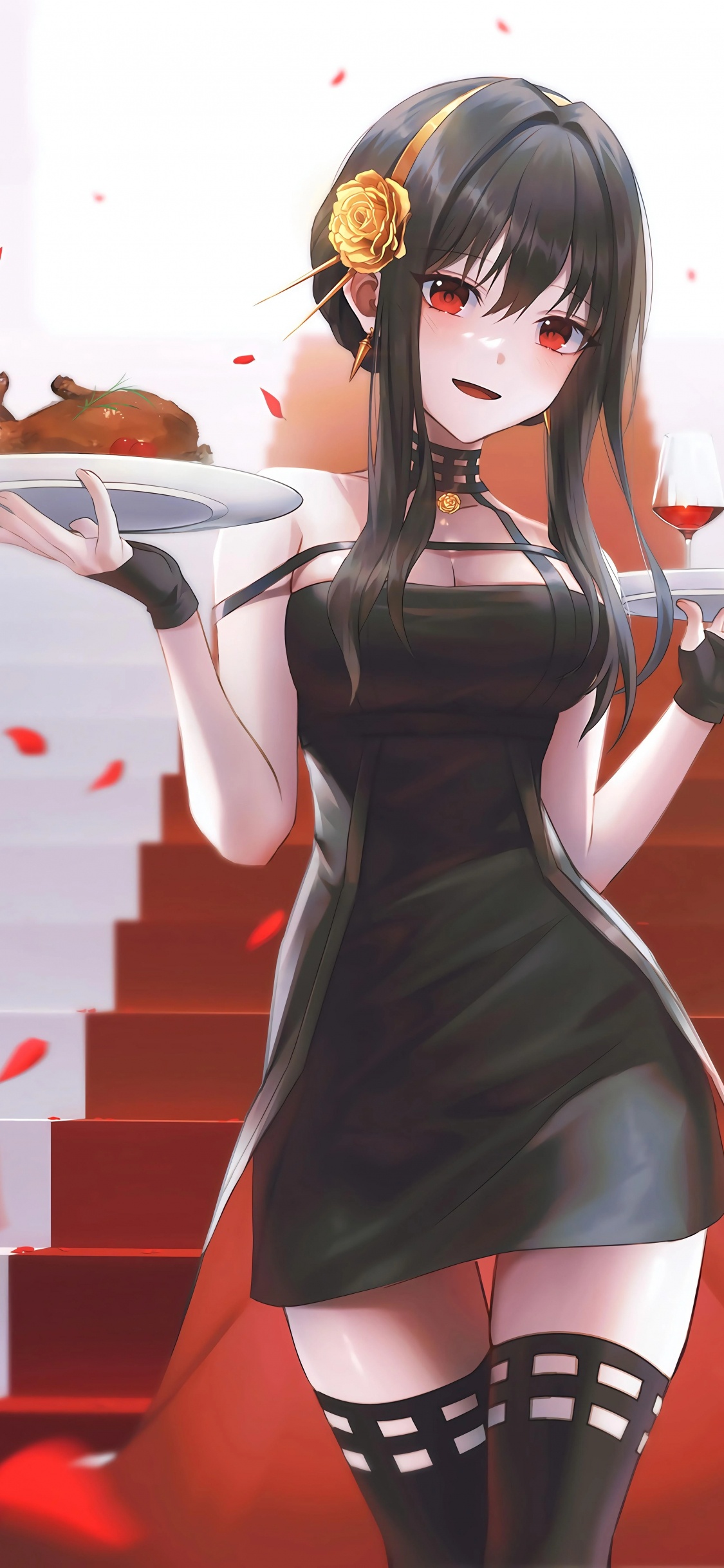 Anime Girla, Yor Forger, Animated Cartoon, Anya Forger, Loid Forger. Wallpaper in 1125x2436 Resolution