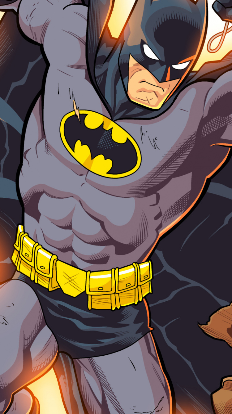 Homme en Costume Rouge et Jaune Personnage D'anime. Wallpaper in 750x1334 Resolution