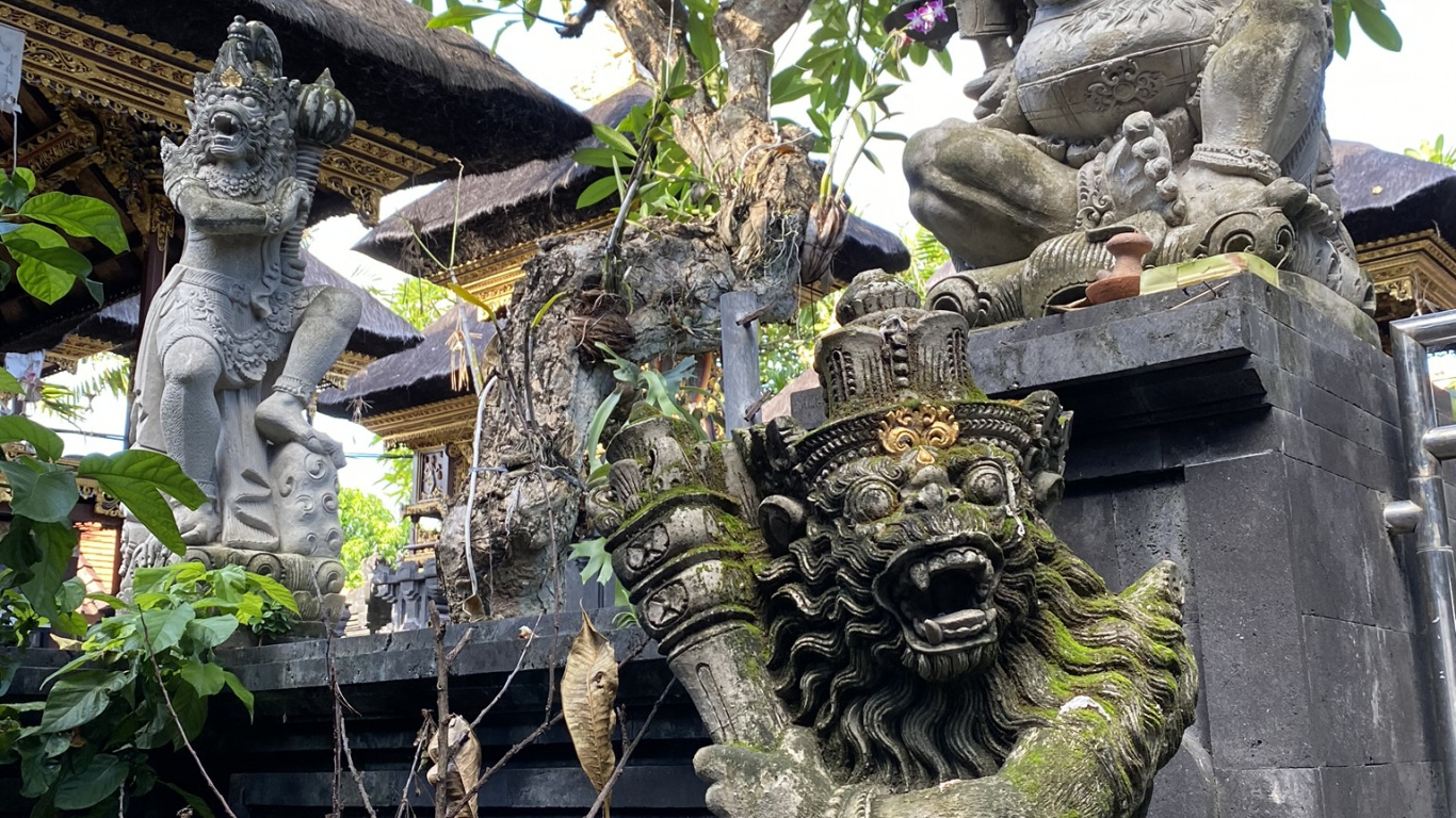 Bali, Statue, Stone Carving, Sculpture, Art. Wallpaper in 1366x768 Resolution