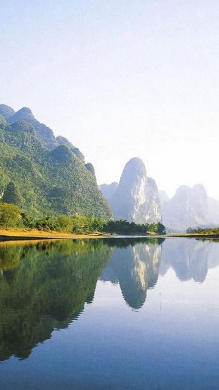 阳县, 旅游景点, 旅行, 反射, 性质 壁纸 720x1280 允许