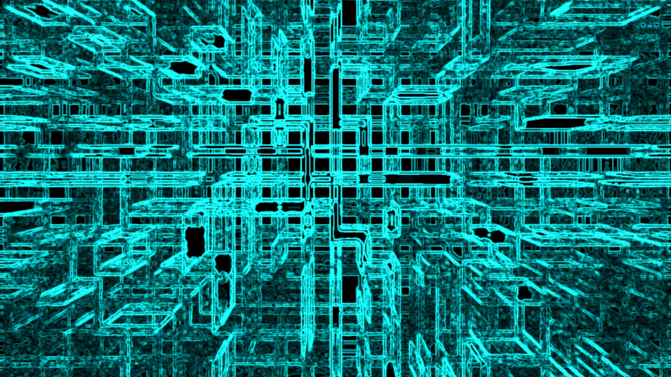 绿色的, 对称, 艺术, 电蓝色的, 电子 壁纸 1366x768 允许