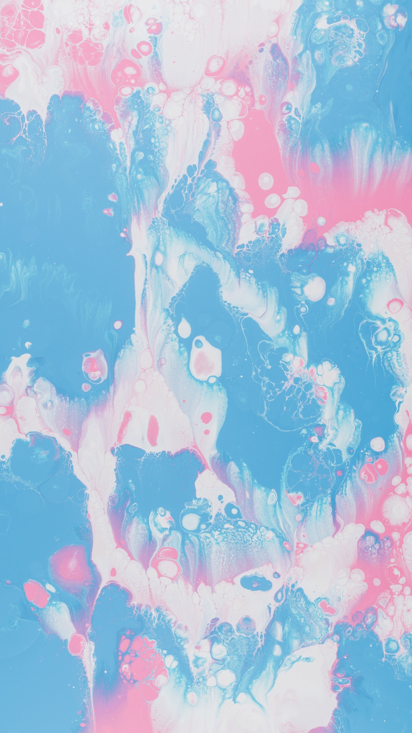 Blue and Pink Abstract Painting. Wallpaper in 1440x2560 Resolution