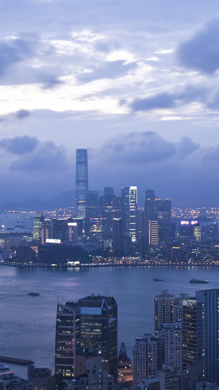 City Skyline Under Cloudy Sky During Daytime. Wallpaper in 720x1280 Resolution