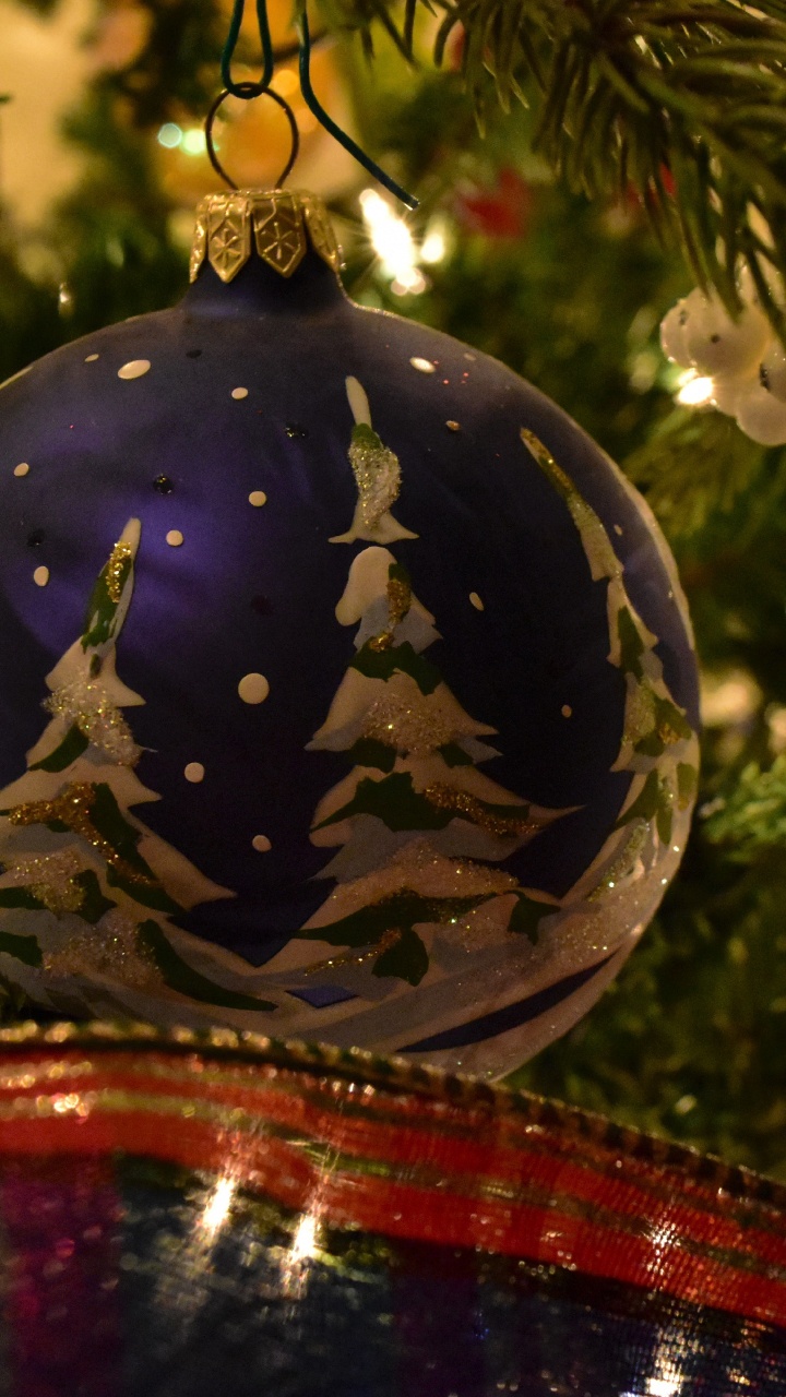 Weihnachten, Neujahr Baum, Weihnachtsbaum, Neujahr, Christmas Ornament. Wallpaper in 720x1280 Resolution