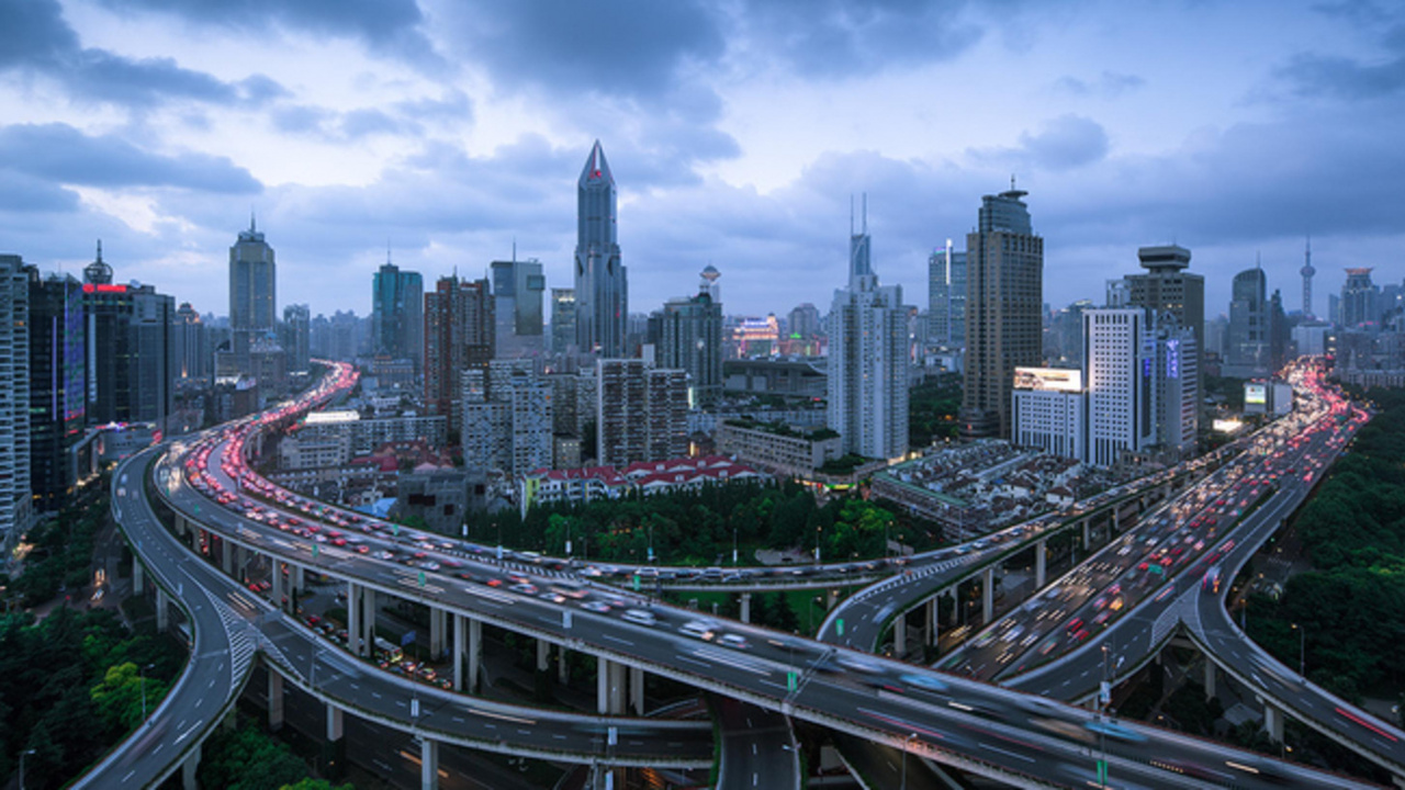 City Skyline Under Cloudy Sky During Daytime. Wallpaper in 1280x720 Resolution