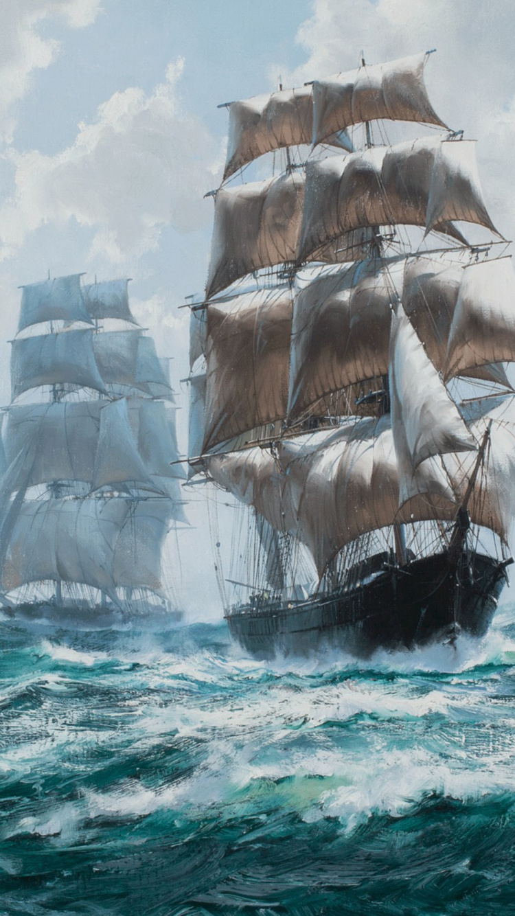 Windjammer, Buque. Wallpaper in 750x1334 Resolution