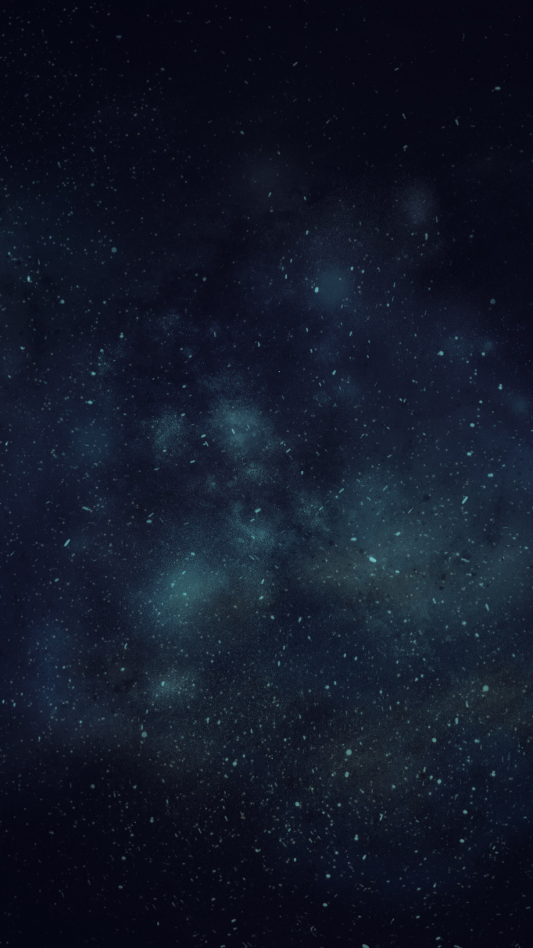 Noche Estrellada Azul y Negra. Wallpaper in 750x1334 Resolution