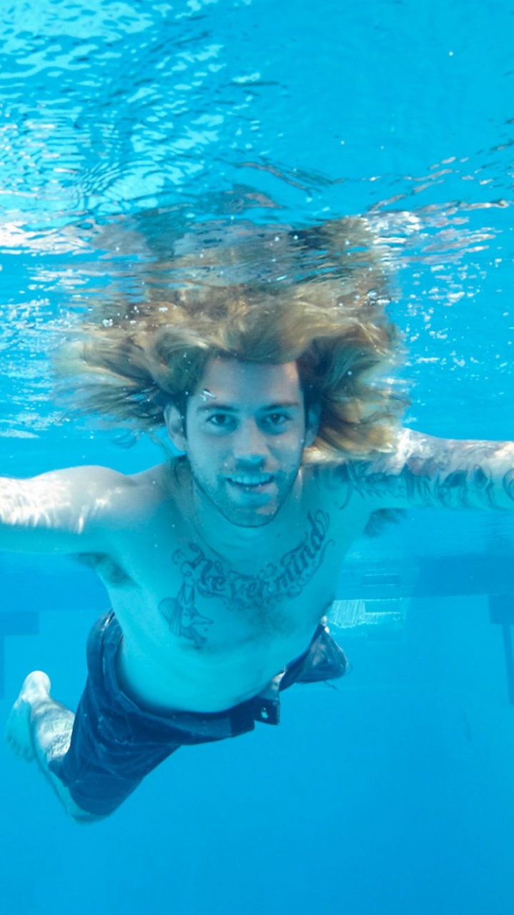 Nevermind, Nirvana, la Couverture de L'album, Album, Sous-marin. Wallpaper in 720x1280 Resolution