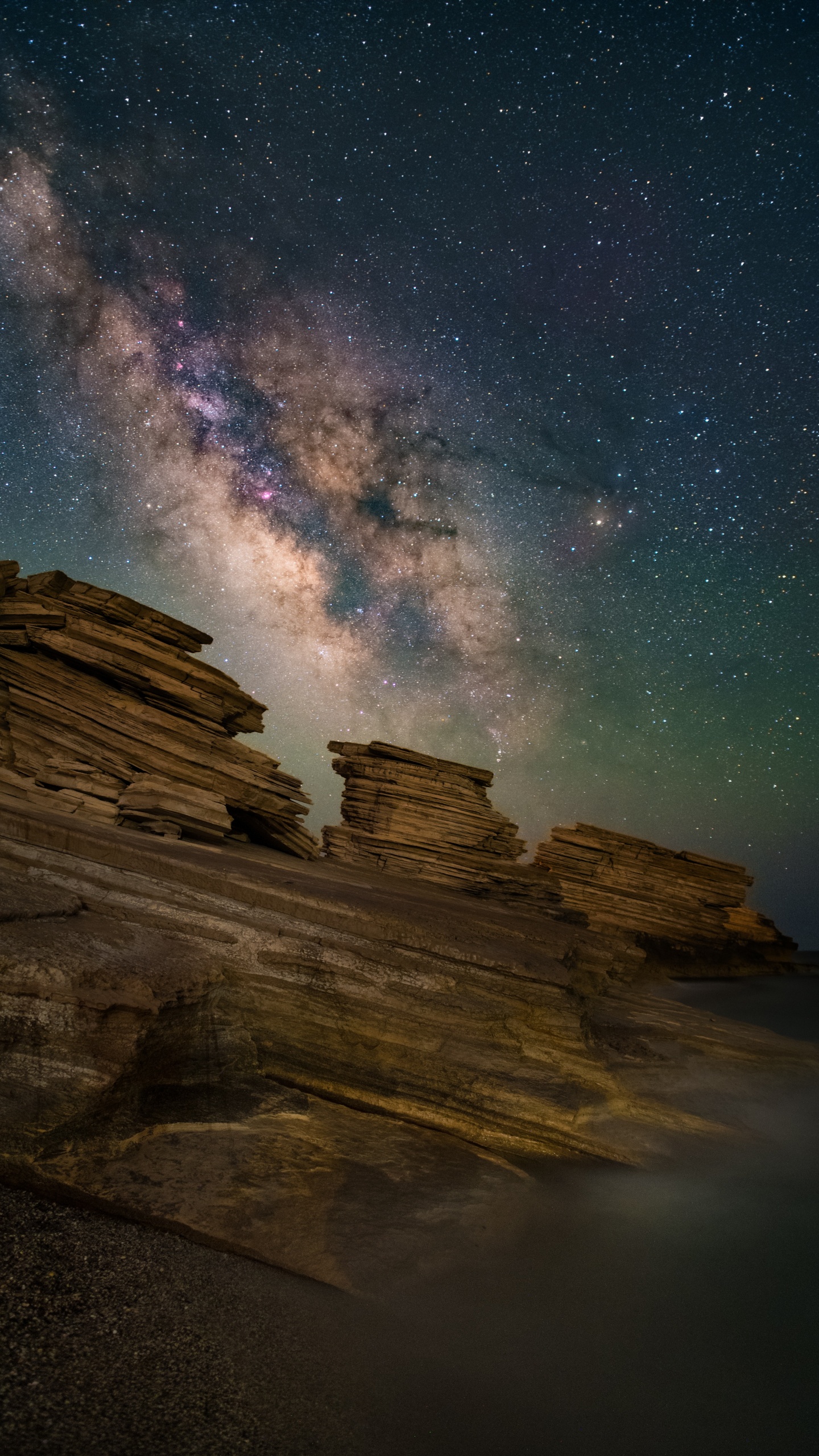 Galaxie, Voie Lactée, Lait, Atmosphère, Paysage Naturel. Wallpaper in 1440x2560 Resolution