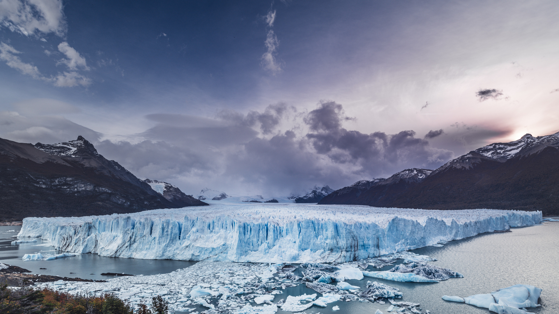Glaciar, Perito Moreno Glacier, Lago de Origen Glaciar, Fiordo, Iceberg. Wallpaper in 1920x1080 Resolution
