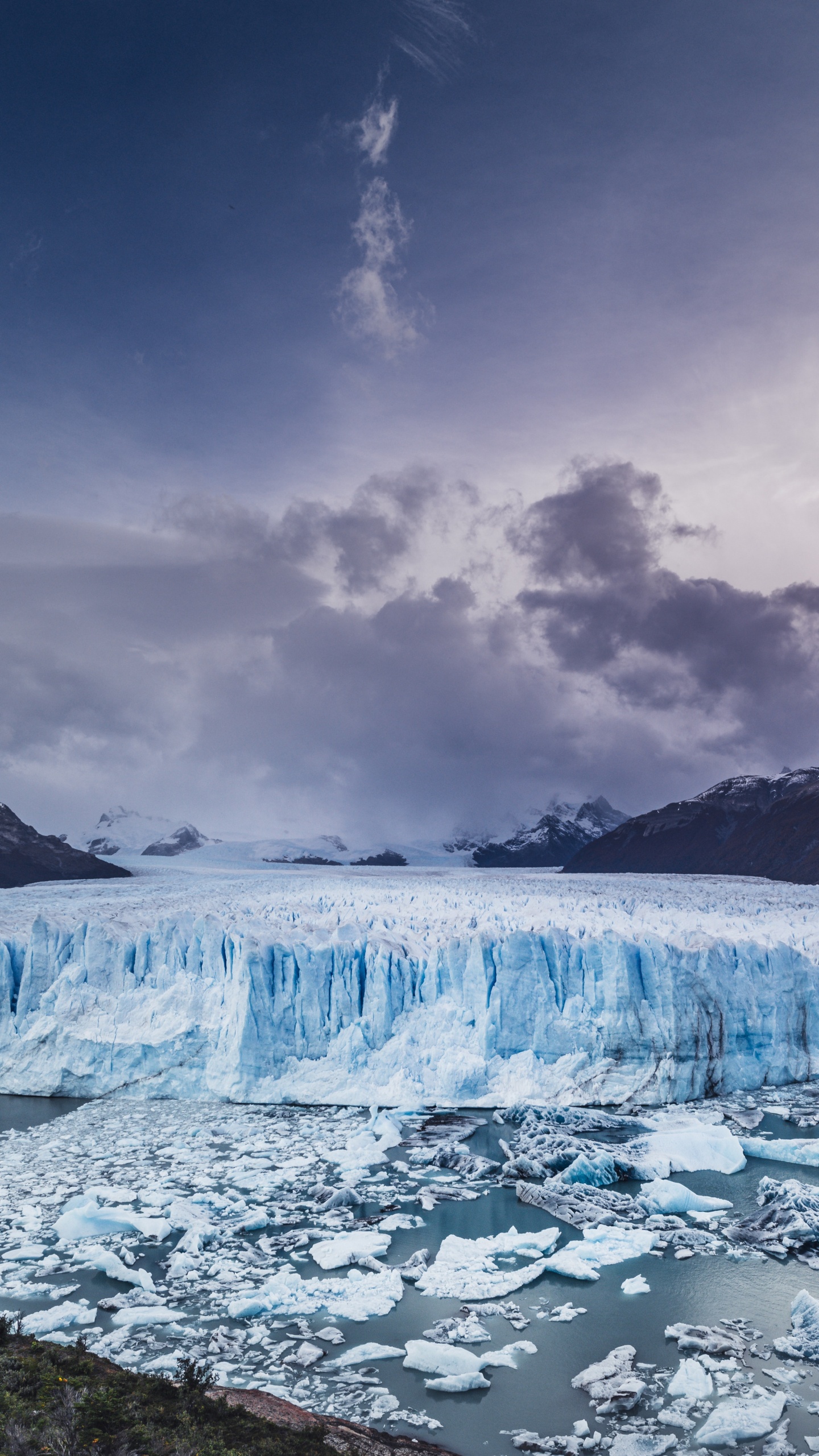 Glacier, Glacier Périto Moreno, le Lac Glaciaire, Fjord, Iceberg. Wallpaper in 1440x2560 Resolution